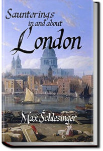 Saunterings in and about London by Max Schlesinger